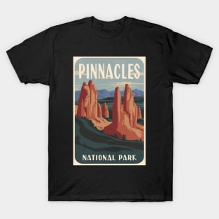 Pinnacles National Park Vintage Travel Poster T-Shirt